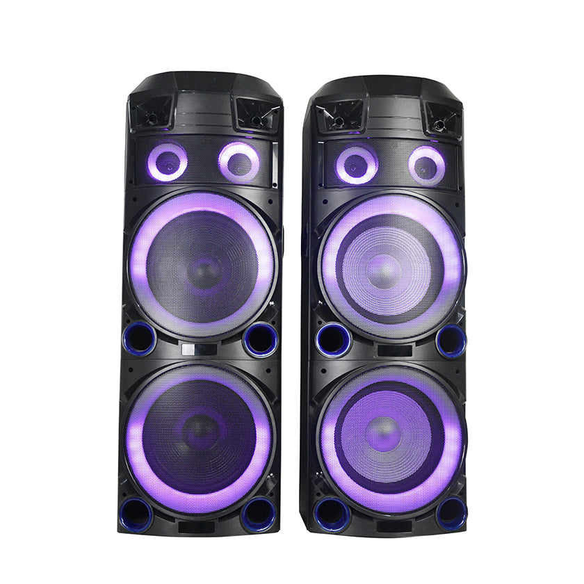 Dual 12 inch subwoofer professional audio system super sound box dj party speakers pair box